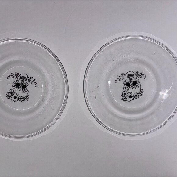 Halloween 6 Crate & Barrel "Day of the Dead" 6" Round Appetizer Snack Plates - Picture 6 of 8